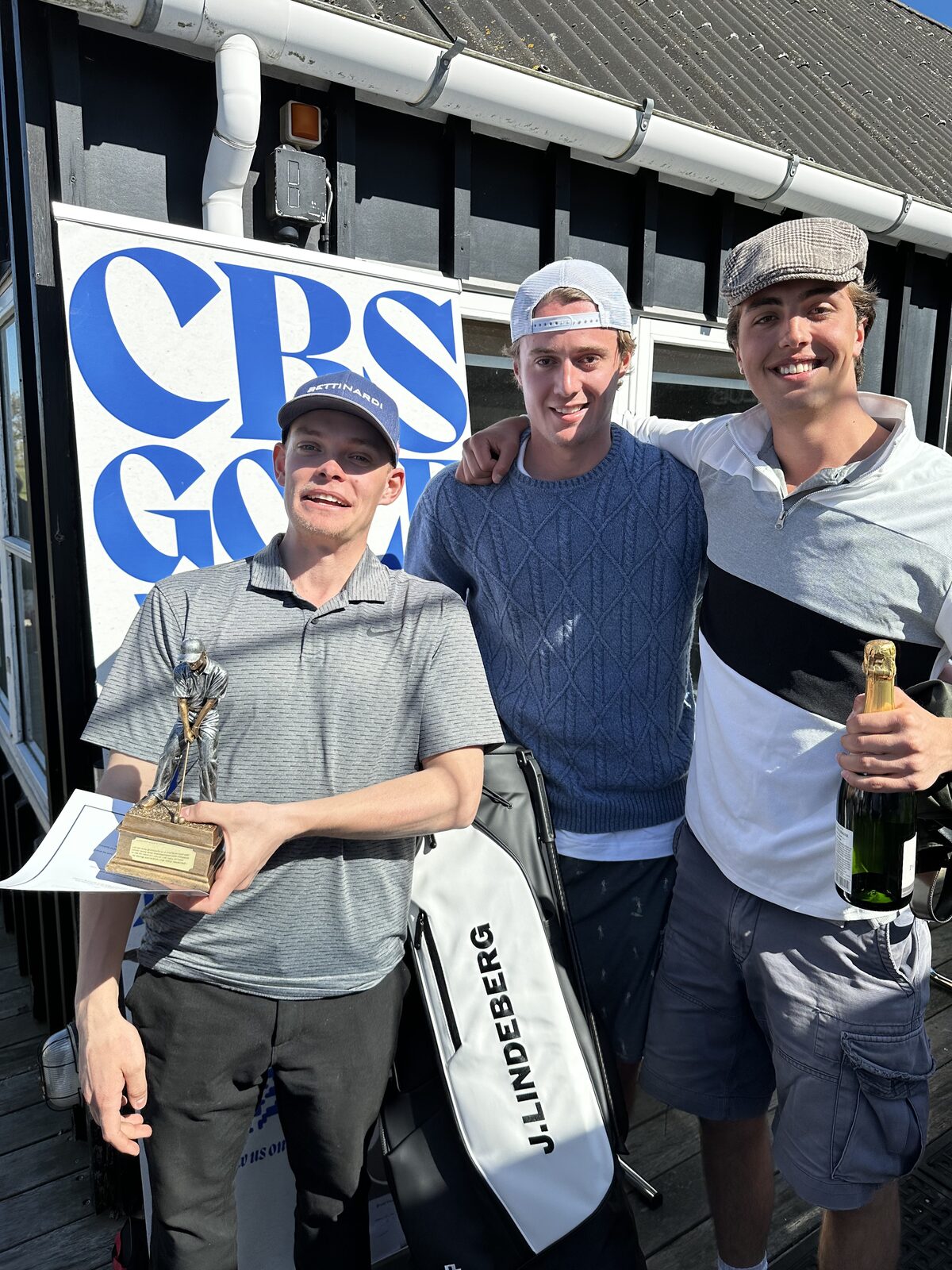CBS Open winners celebrating on the course